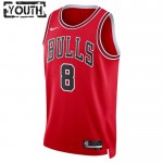 Maillot NBA Chicago Bulls Zach Lavine 8 Nike 2022-23 Icon Edition Rouge Swingman - Enfant